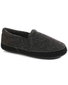 Acorn Men's Fave Gore Italian Wool Slippers, Black Tweed