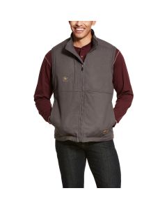 Ariat Men's Big&Tall Rebar DuraCanvas Vest, Gray