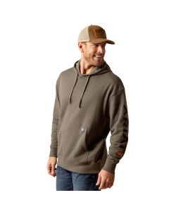 Ariat Men's Rebar Graphic Hoodie, Beluga Heather