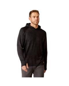 Ariat Men's Rebar Gridwork Hoodie, Black