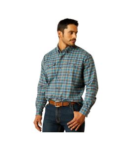 Ariat Men's Rebar Flannel DuraStretch Shirt, Stargazer