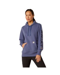 Ariat Women's Rebar Graphic Hoodie, Blue Indigo
