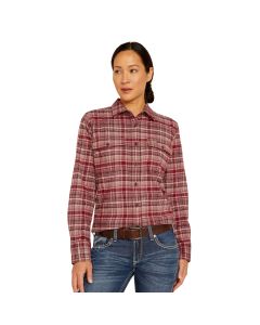 Ariat Women's Rebar Flannel DuraStretch Shirt, Catawba Grape