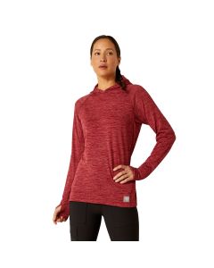 Ariat Women's Rebar Gridwork Hoodie, Tibetan Red