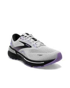 Brooks Women's Adrenaline GTS 23 Running Shoes, color: grey/black/purple