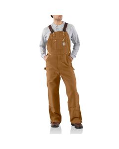 Carhartt Men's Unlined Duck Zip-To-Thigh Bib
