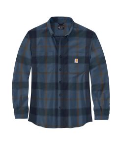 Carhartt Men's B&T Rugged Flex MDWT Flannel Shirt, Thundercloud