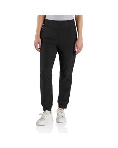 Carhartt Women's Force Relaxed Fleece Lined Jogger, Black