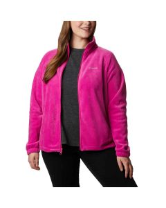 Columbia Women's Plus Benton Springs Fleece Jacket, Fuchsia
