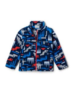 Columbia Toddler Zing III Printed Fleece Jacket, Coll Navy