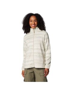 Columbia Women's Sweater Weather Print Full Zip, Fossil