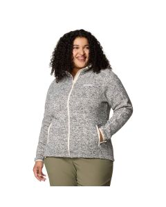 Columbia Women's Plus Sweater Weather II Full Zip, Chalk