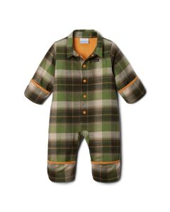 Columbia Infant Cornell Woods Flannel Bunting, Stone Green