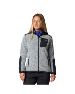 Columbia Women's Arctic Crest Sherpa Zip Hoody, White
