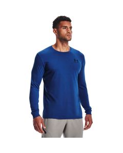 Under Armour Men's UA Left Chest Long Sleeve, Tech Blue