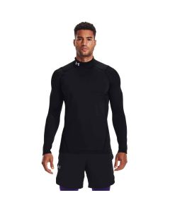 Under Armour Men's ColdGear Armour Fitted Mock, Black